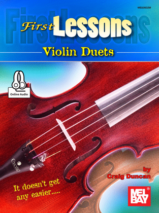 Book cover for First Lessons Violin Duets