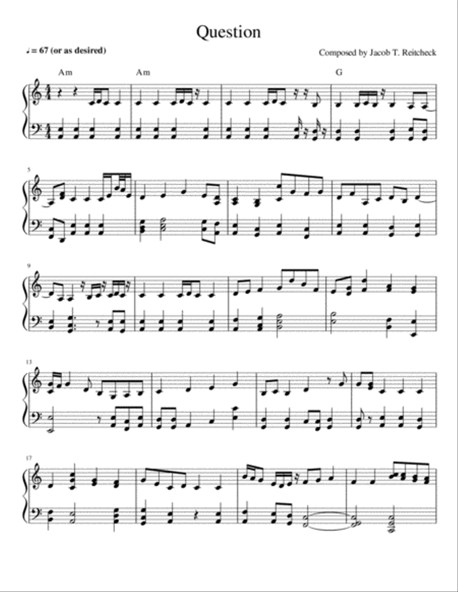 Question Piano Method scores gallery preview page 1