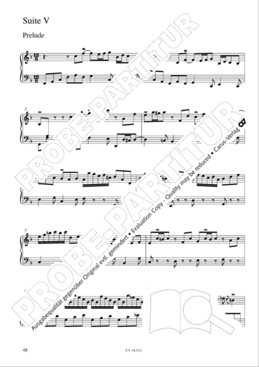Six Suites Harpsichord scores gallery preview page 49