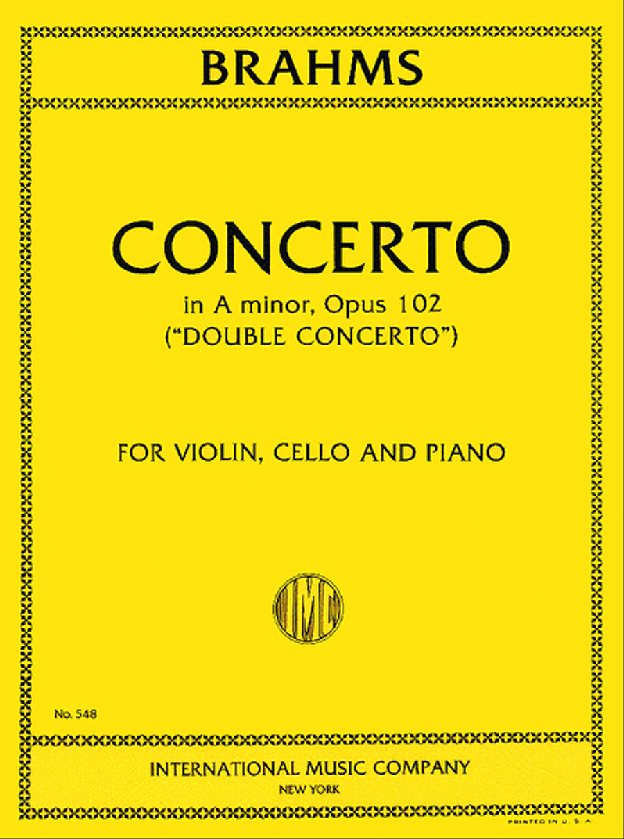 Double Concerto in A minor, Op. 102 Piano Trio scores gallery preview page 1