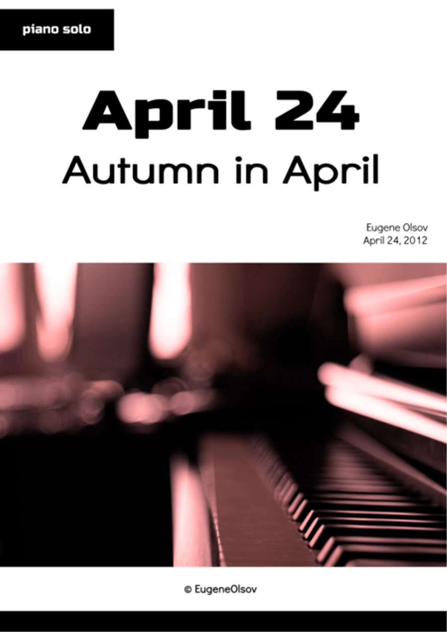April 24 (Autumn in April) Piano Solo scores gallery preview page 1