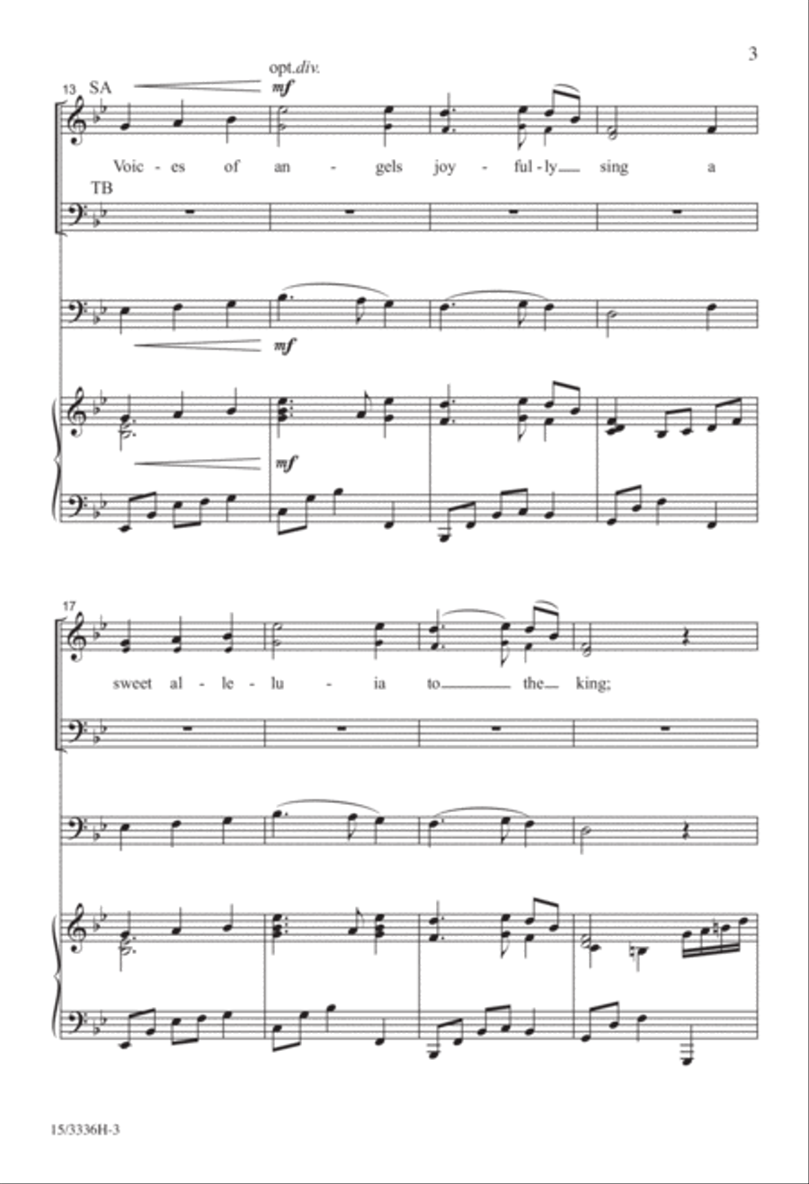 All On a Silent Night All On a Silent Night 4-Part scores gallery preview page 3