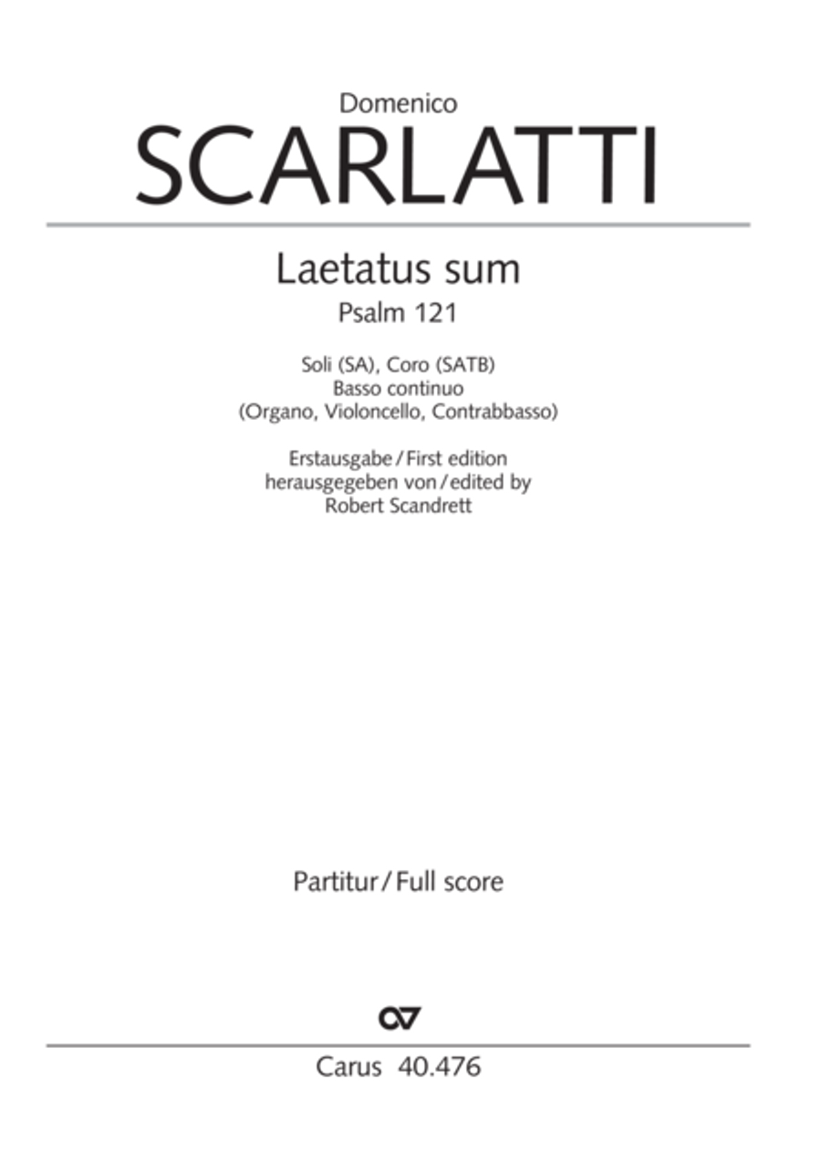 Psalm 121 (Laetatus sum) SA scores gallery preview page 2