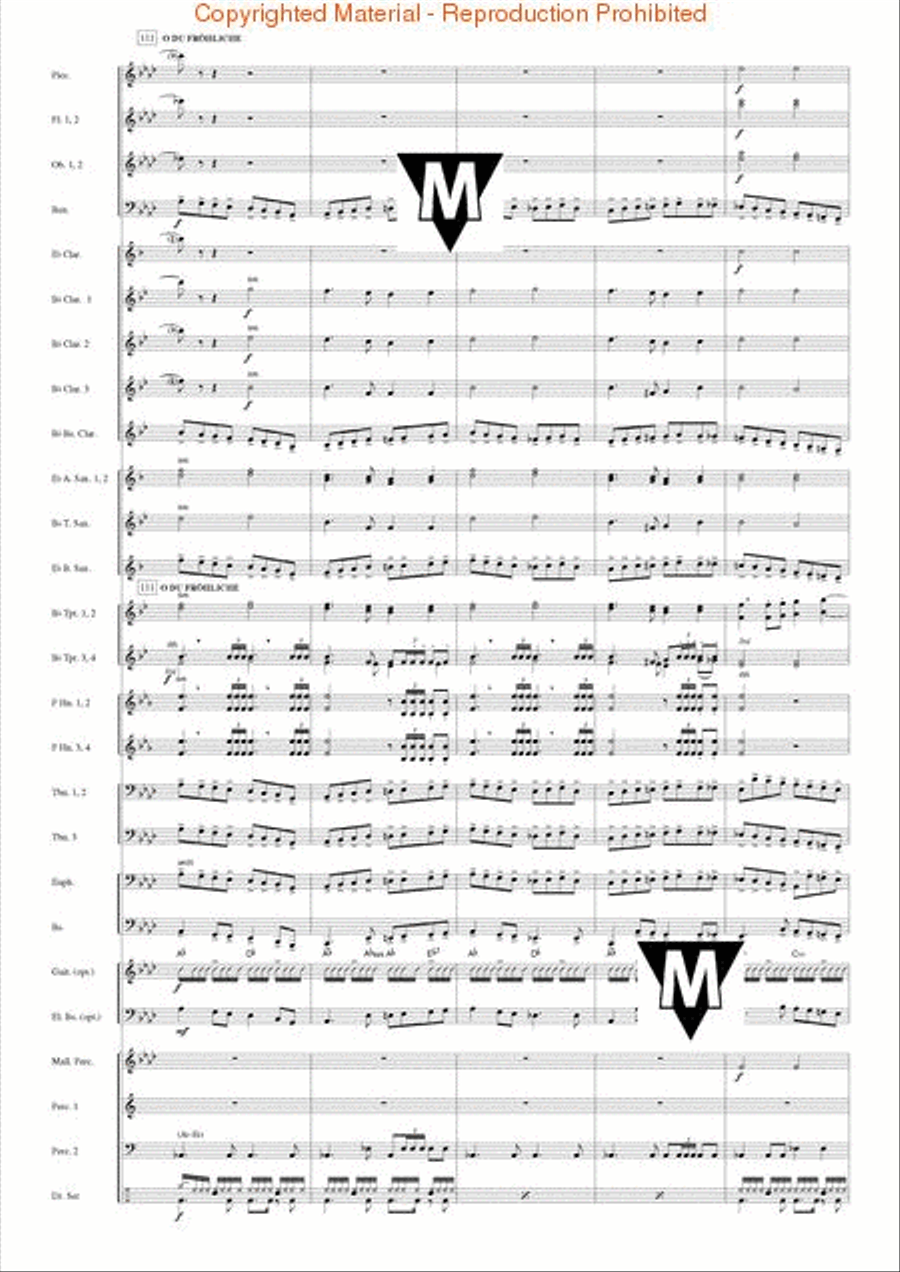 Famous German Christmas Songs Concert Band scores gallery preview page 17