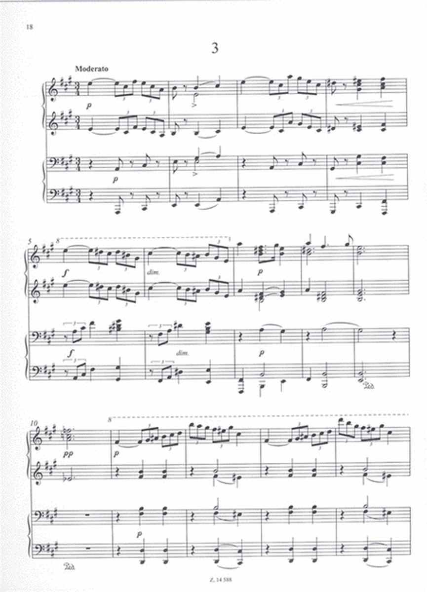 Drei Stücke für Klavier zu vier Händen op. 12