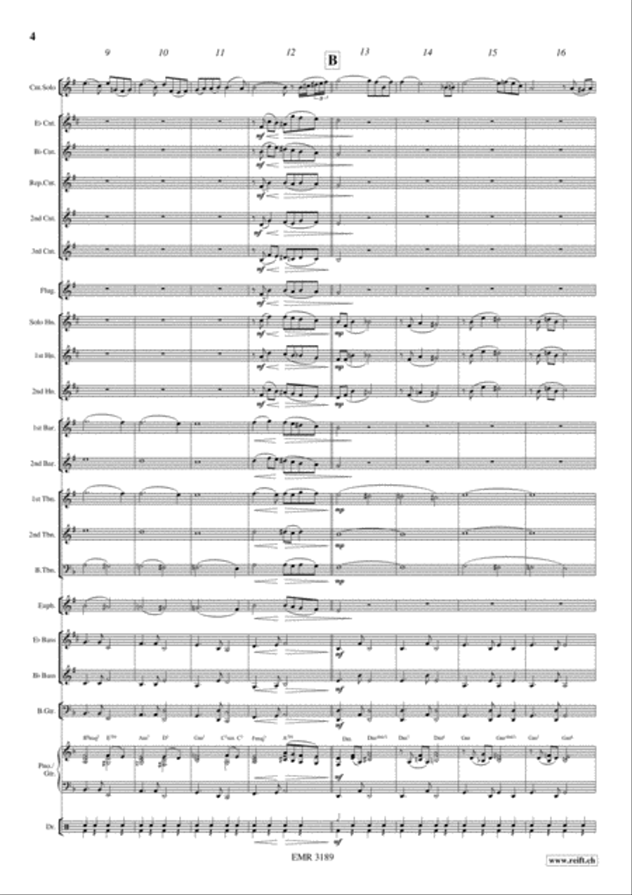 A Trumpeter's Pleasure A Trumpeter's Pleasure Brass Band scores gallery preview page 5
