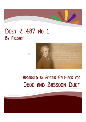 Mozart K. 487 No. 1 - oboe and bassoon duet
