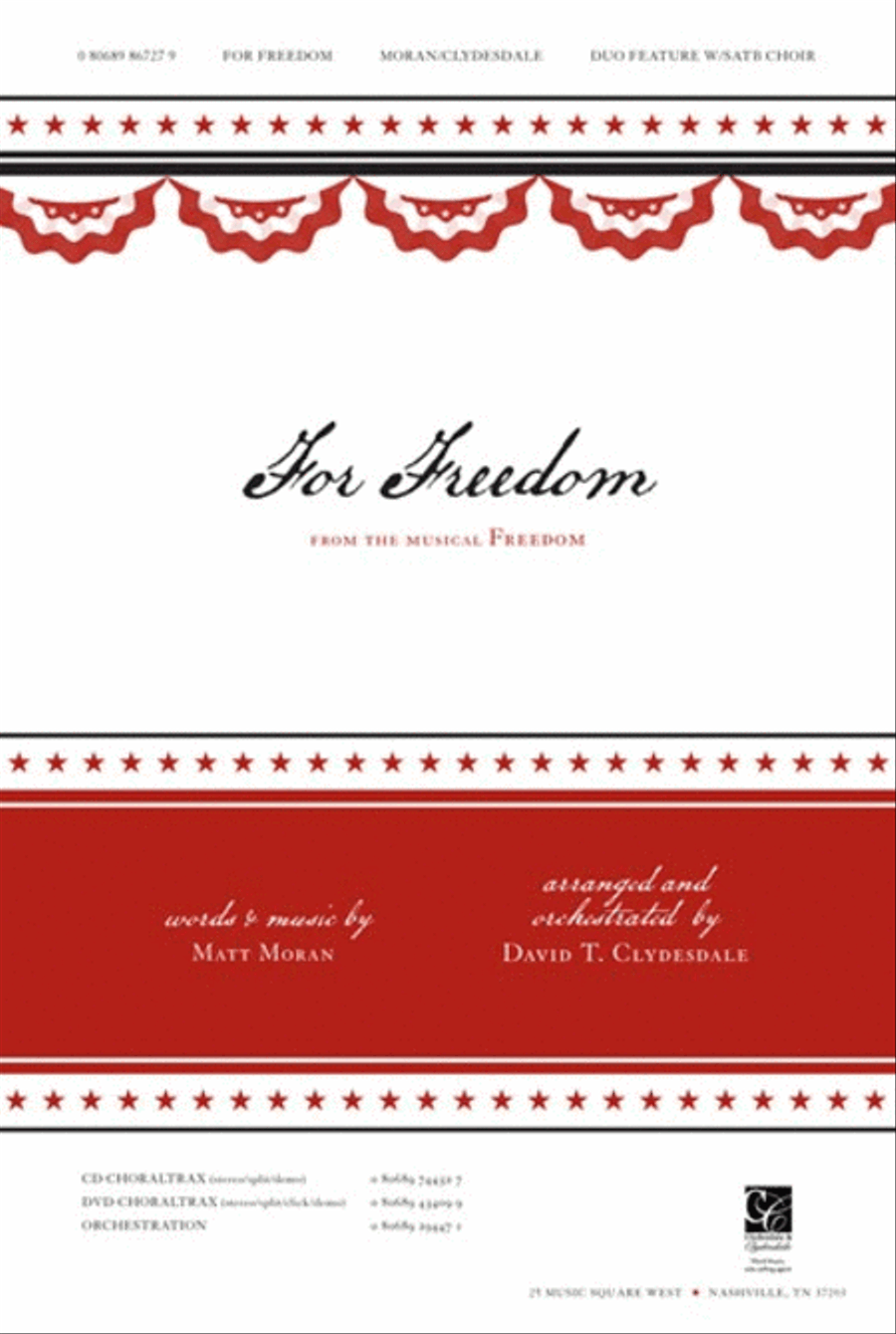 For Freedom - Anthem For Freedom - Anthem 4-Part scores gallery preview page 1