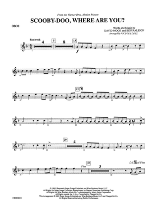 Scooby-Doo, Where Are You? (from Scooby-Doo): Oboe
