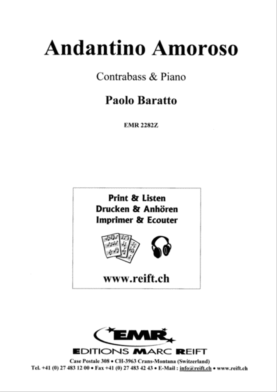 Andantino Amoroso Double Bass scores gallery preview page 2