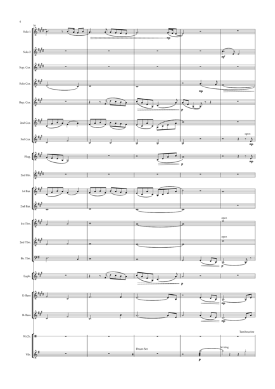 Tell Him - Score Only Brass Ensemble scores gallery preview page 4