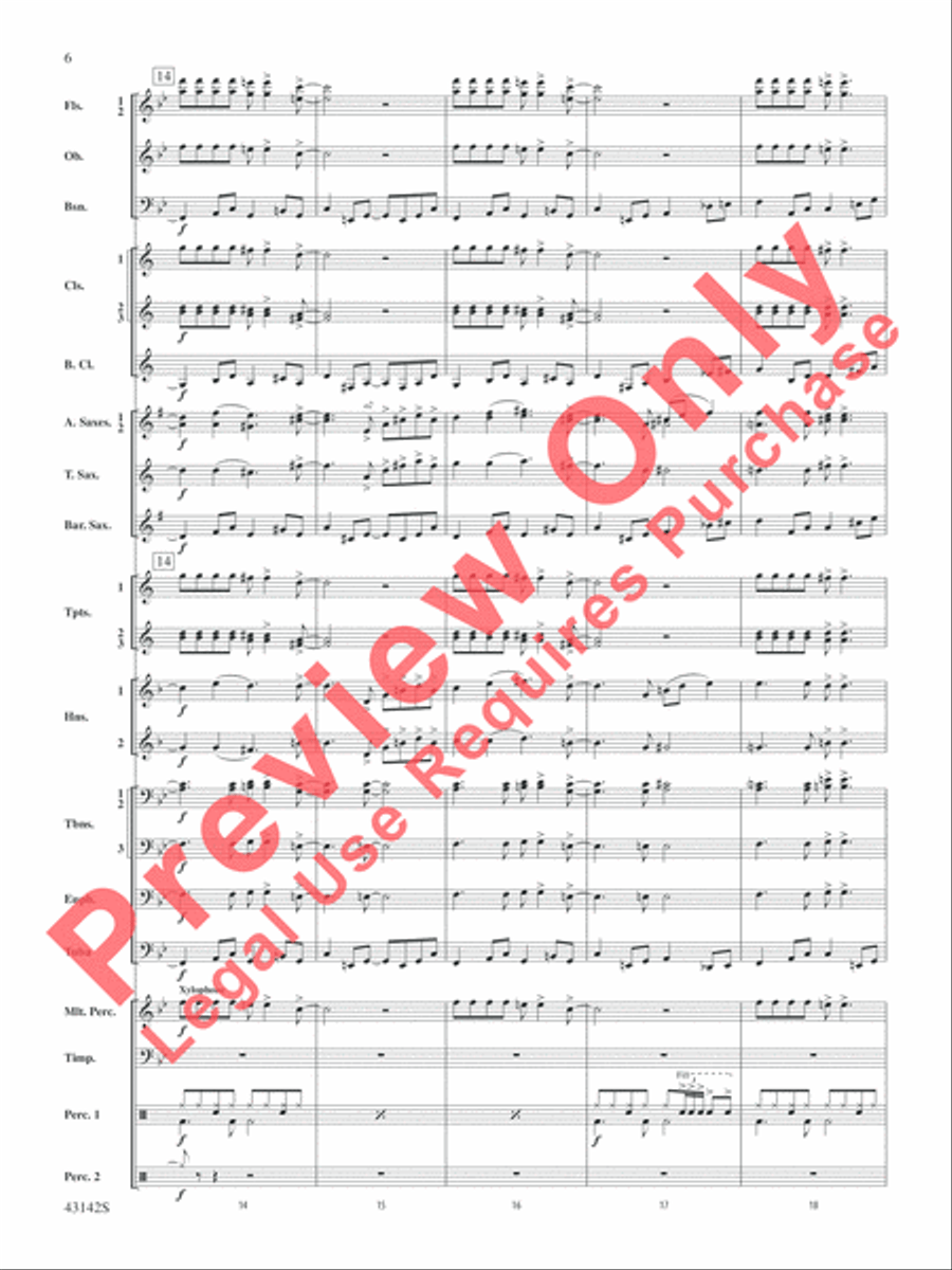 The Doors on Tour Concert Band scores gallery preview page 7