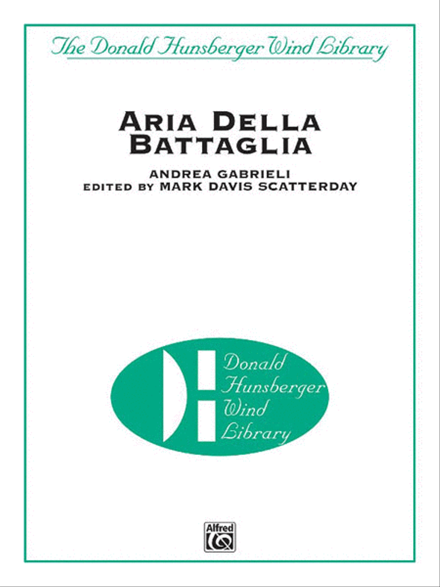 Aria Della Battaglia Concert Band scores gallery preview page 1