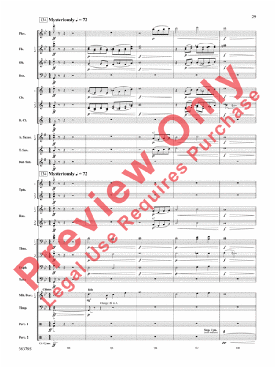 Vision Quest Concert Band scores gallery preview page 30