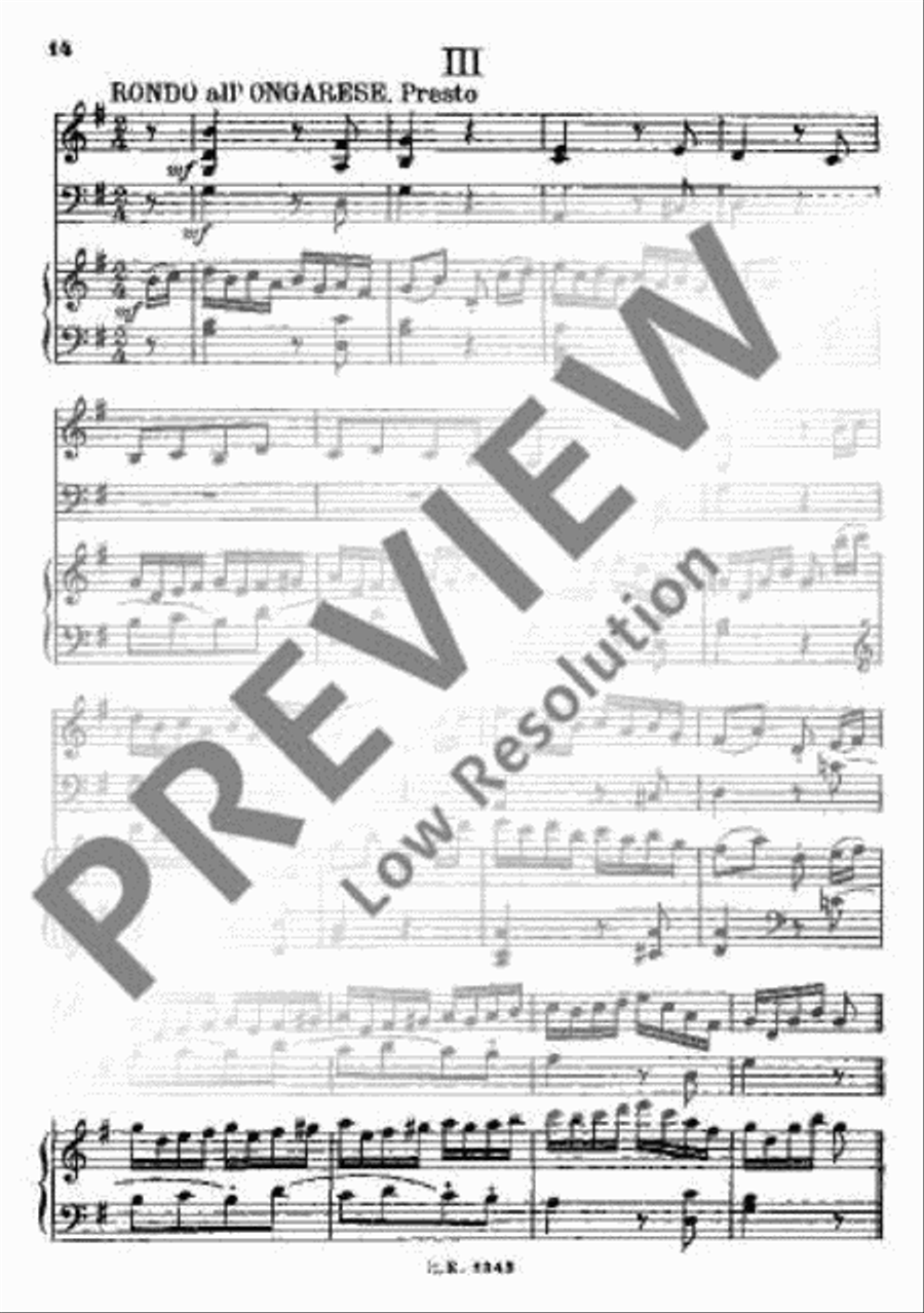 Piano Trio G major Piano Trio scores gallery preview page 17