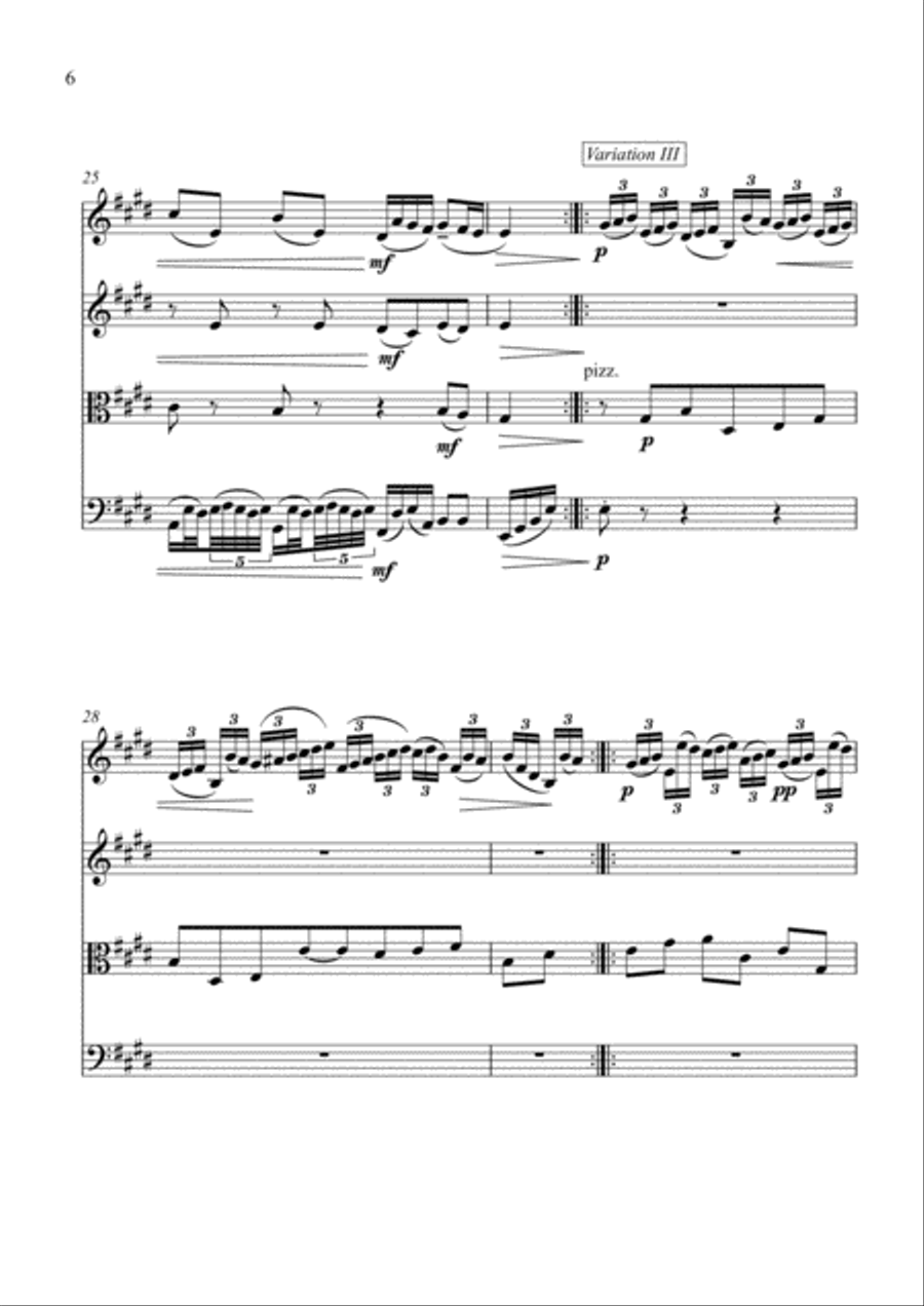 The Harmonious Blacksmith String Quartet scores gallery preview page 6