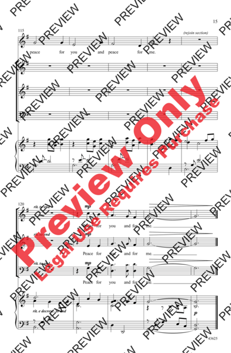 Candlelight Canon 3-Part scores gallery preview page 14