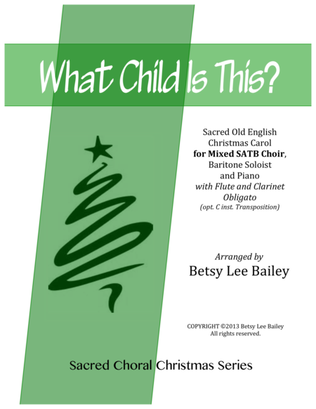 Book cover for What Child Is This? - SATB