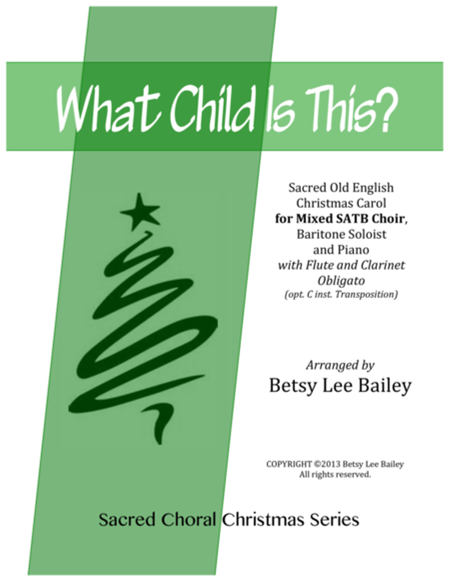 Book cover for What Child Is This? - SATB