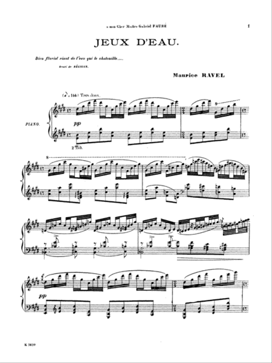 Ravel: Jeux d'eau Piano Solo scores gallery preview page 3