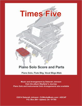 Book cover for Times Five Piano Solo Score