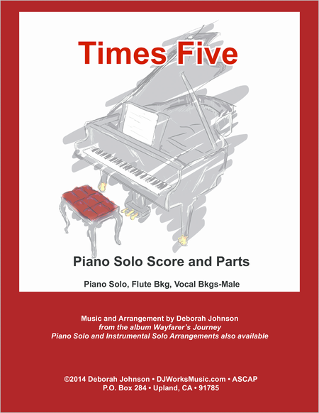 Times Five Piano Solo Score image number null