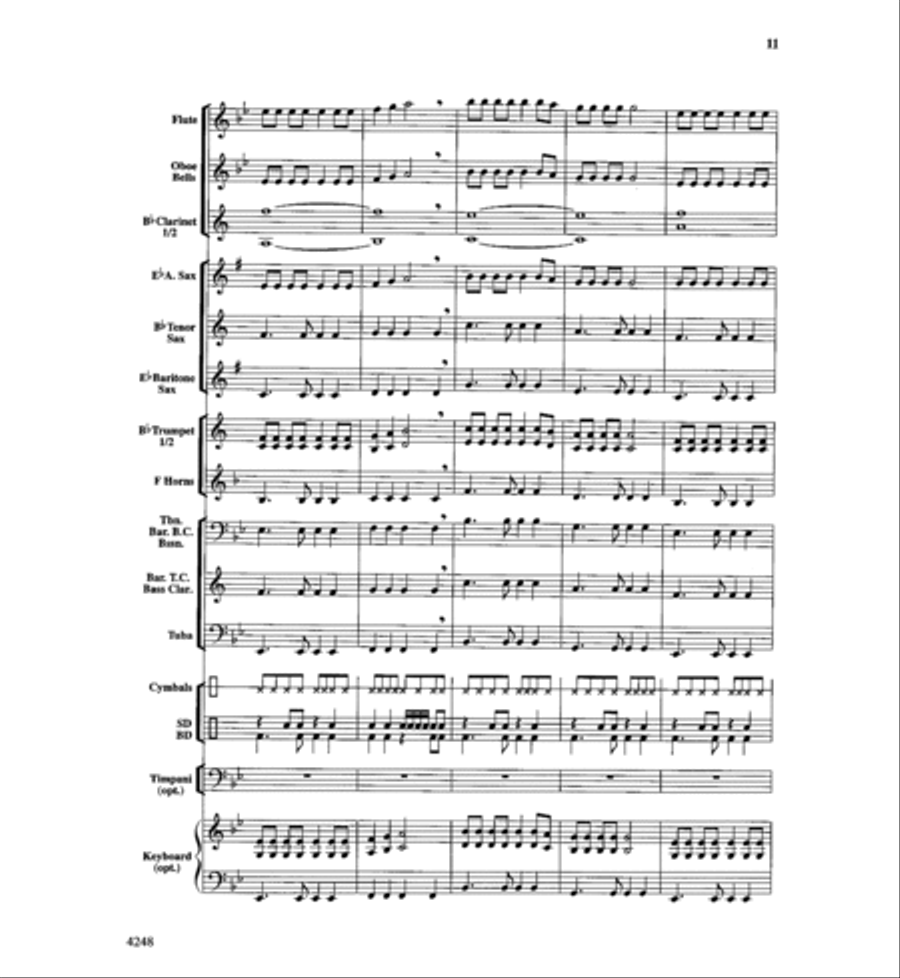 Hot Fudge Sundae Hot Fudge Sundae Concert Band scores gallery preview page 11