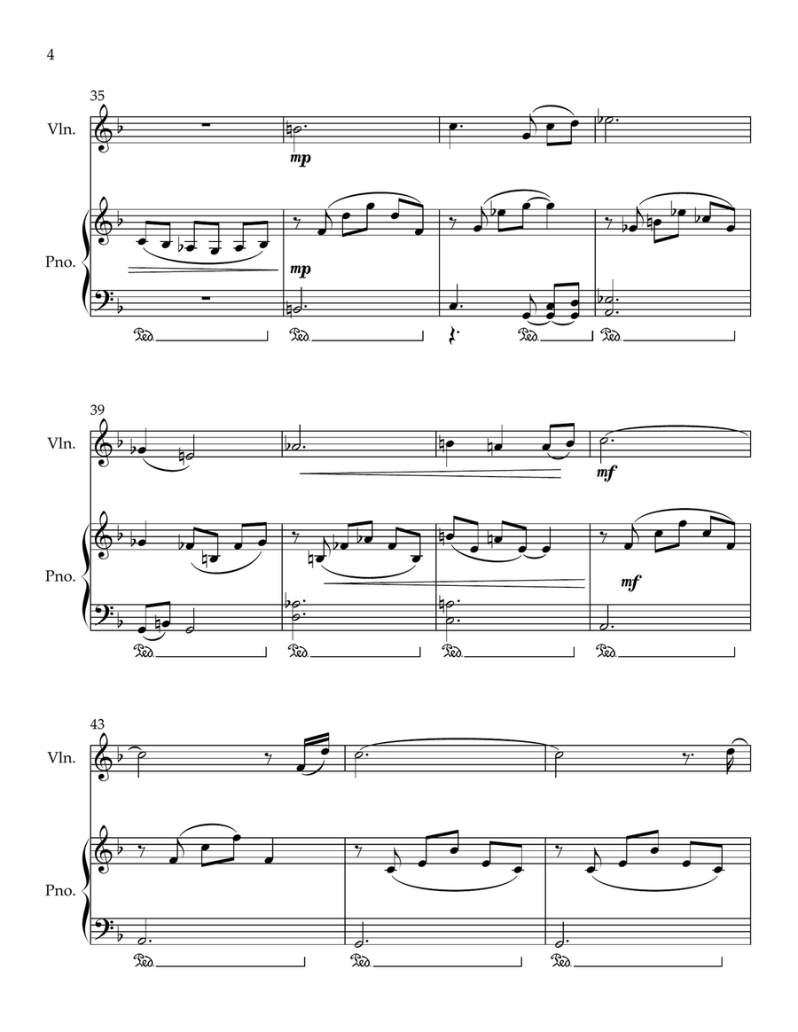Cavatina Violin Solo scores gallery preview page 4