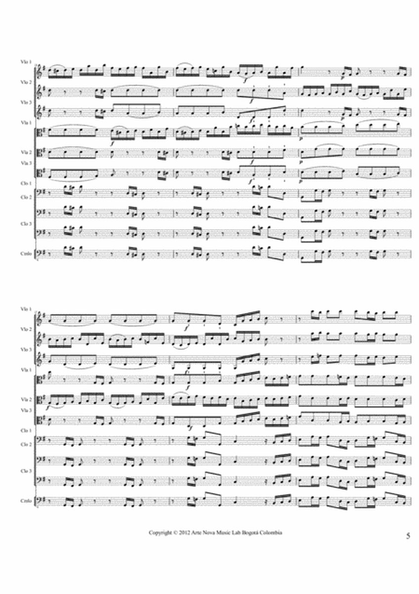 Brandenburg Concerto No 3 - BWV 1048 image number null