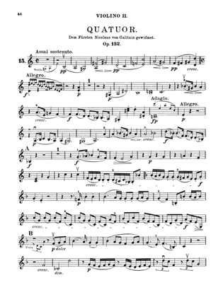 Book cover for Beethoven: String Quartet, Op. 132 No. 15