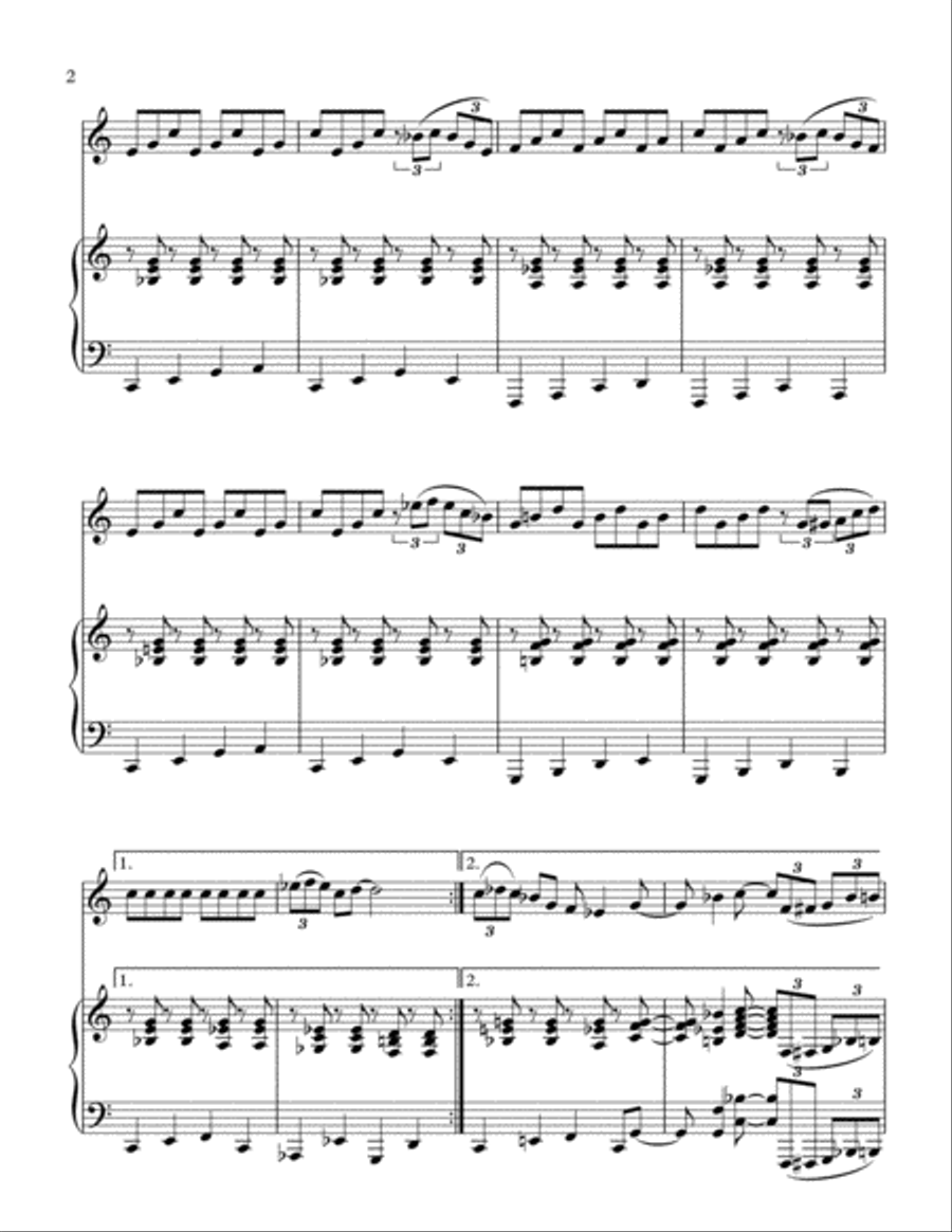 Getting' In The Mood (For Christmas) Piano scores gallery preview page 3