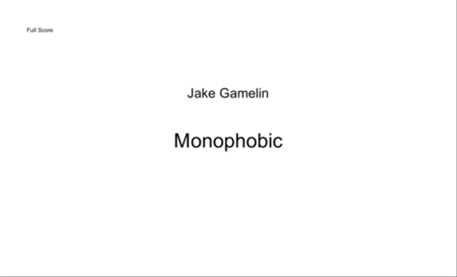 Monophobic Percussion Ensemble scores gallery preview page 1