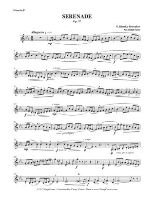 Serenade, Op. 37 for Horn and Piano