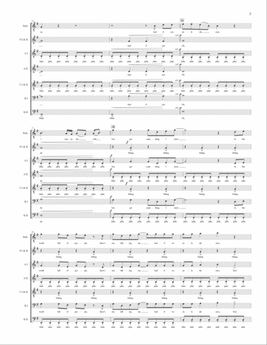 Something I Need 4-Part scores gallery preview page 6
