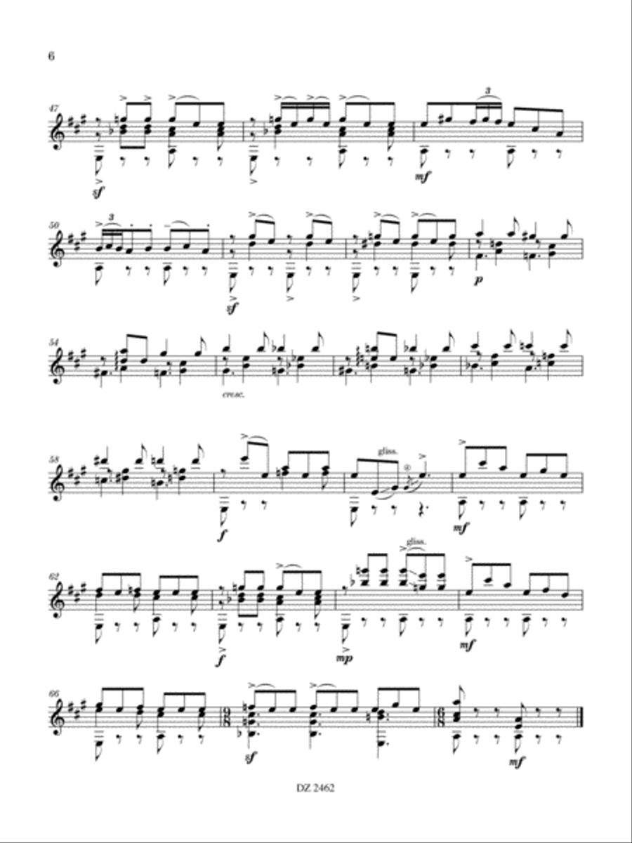 Attractions Classical Guitar scores gallery preview page 6