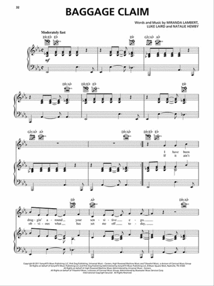 Today's Women of Country - 2nd Edition Piano, Vocal, Guitar scores gallery preview page 3