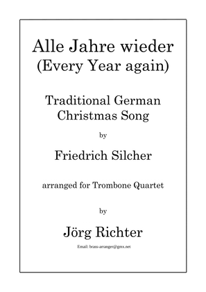 Book cover for Every Year Again (Alle Jahre wieder) for Trombone Quartet