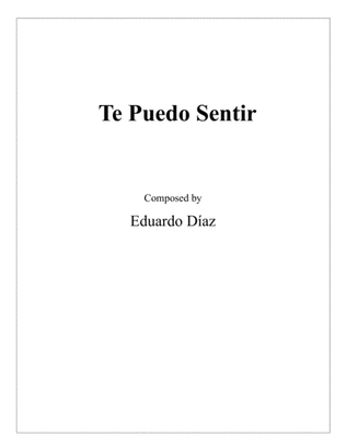 Book cover for Te Puedo Sentir