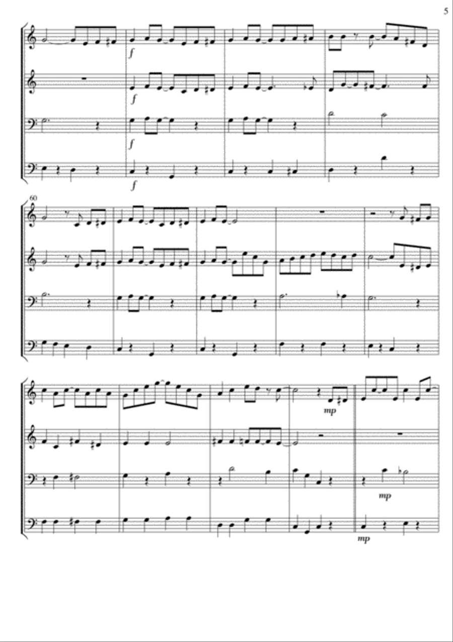 The Entertainer (Scott Joplin) Ragtime for flexible ensemble arranged by David Catherwood Concert Band scores gallery preview page 5