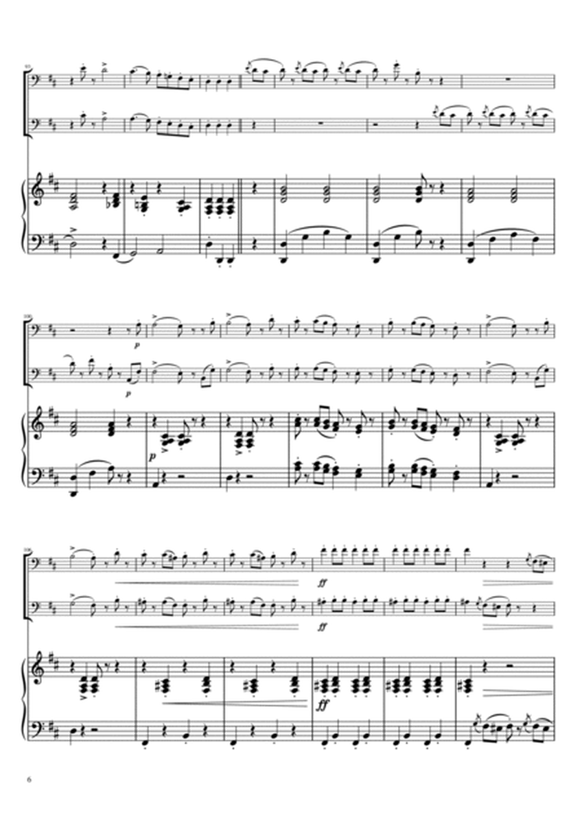 "Radetzky Marsch" (Ddur) piano trio / Bassoon duet image number null