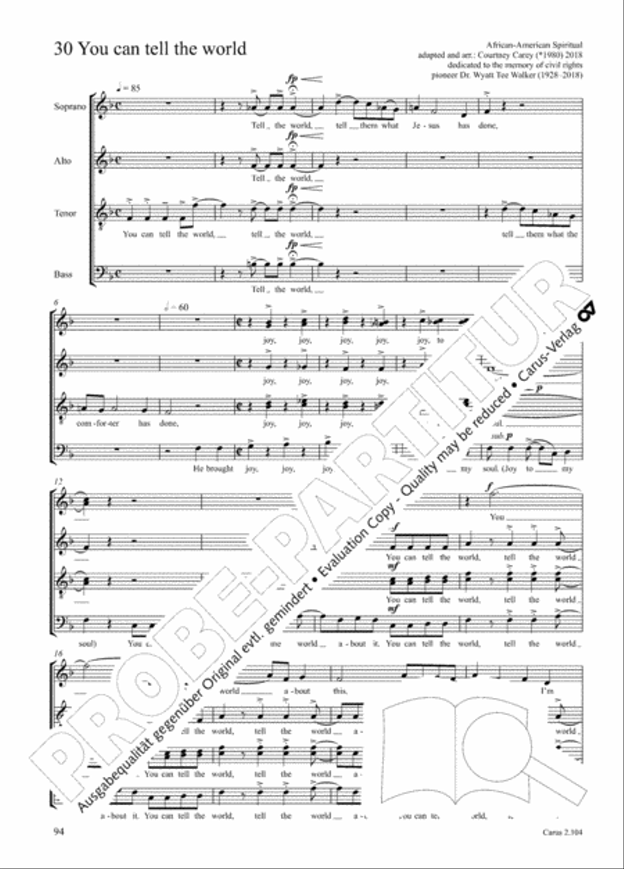 Hallelujah. Gospels and Spirituals for mixed choir Mixed Choir scores gallery preview page 76