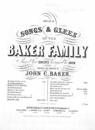 First Set of Songs & Glees of the Baker Family. The Parting Requiem