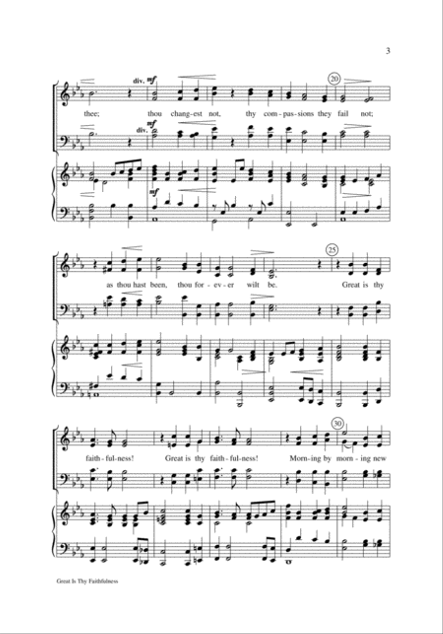 Great Is Thy Faithfulness ATB scores gallery preview page 3
