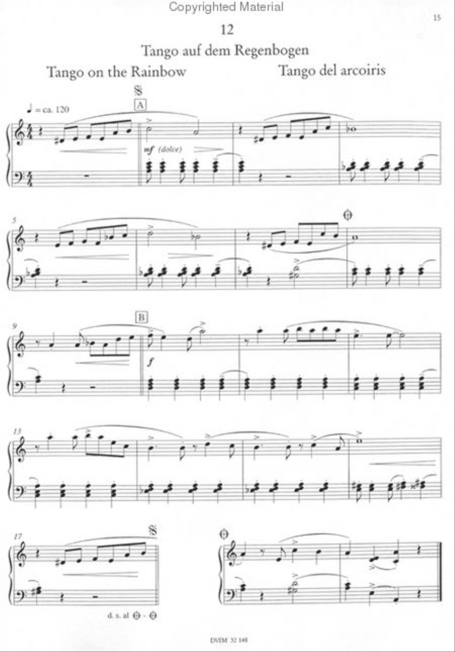 Mini Tango Piano Solo scores gallery preview page 3