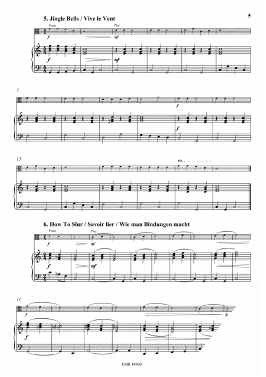 Melodies for Beginners Volume 1 Viola scores gallery preview page 8