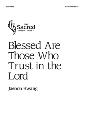Book cover for Blessed Are Those Who Trust in the Lord