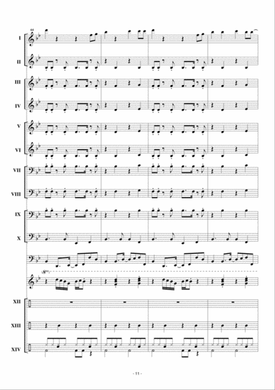 Woepsie Concert Band scores gallery preview page 12