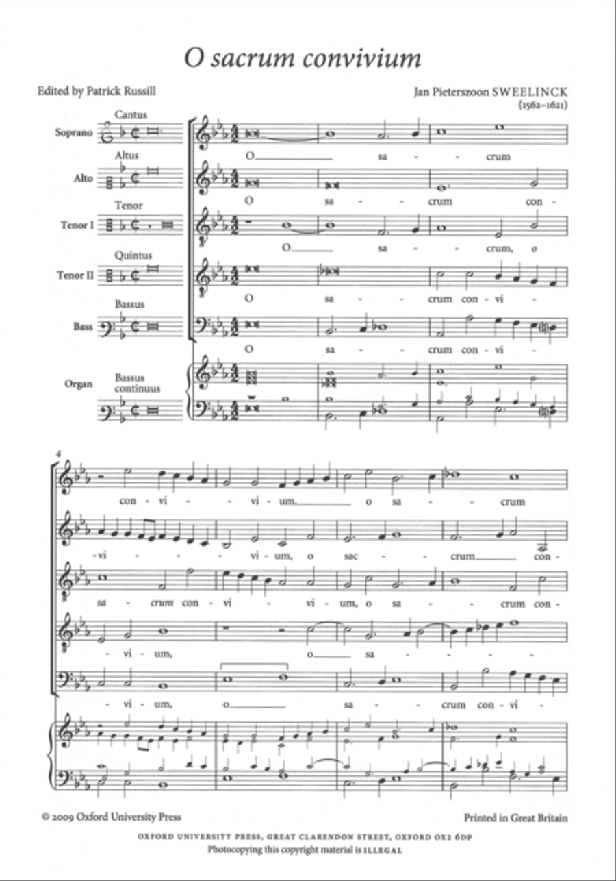 O sacrum convivium SATTB scores gallery preview page 2