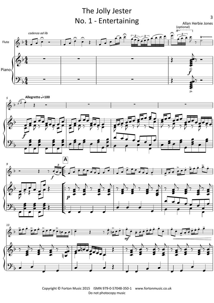 The Jolly Jester Flute - Digital Sheet Music page 3