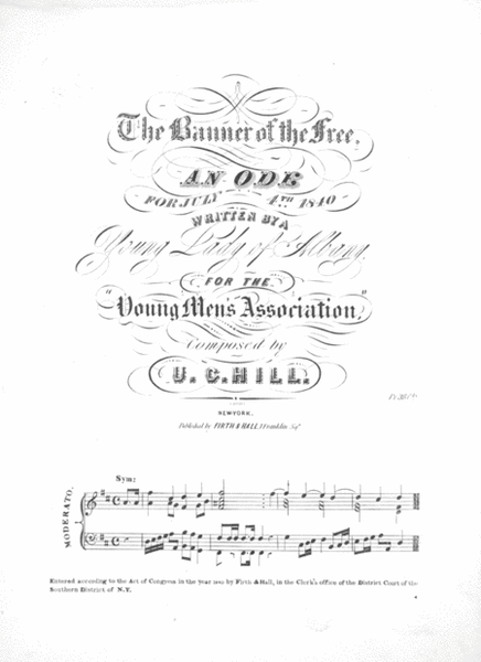 The Banner of the free. An Ode for July 4th, 1840
